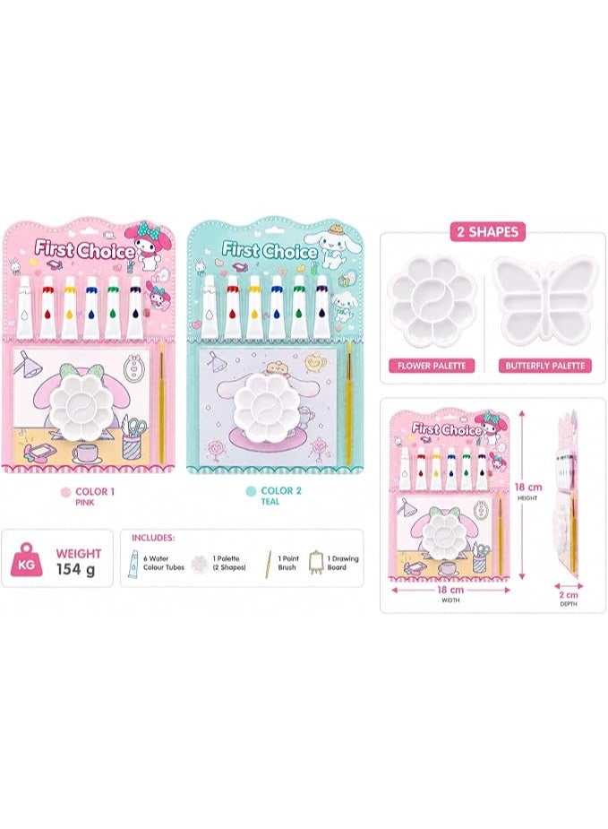 First Choice Watercolor Paint Set with Palette and Brush - Educational Art - Image 5