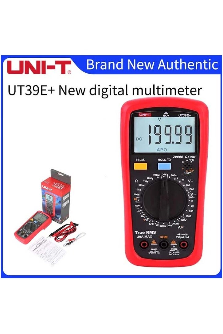 UniT UNI-T UT39E+ Digital Multimeter Auto Range with LCD Backlight Data Hold Multimetro Tester (UT39E+) - Image 4