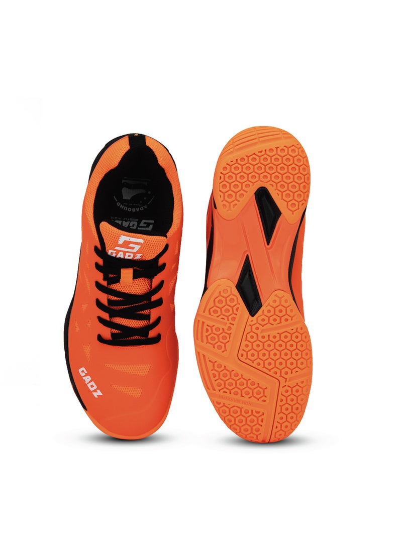 GADZ Gadz Serve Series Badminton/ Tennis/ Indoor Court/ Training Sports Shoe MG1005M-4 Orange  - Image 5