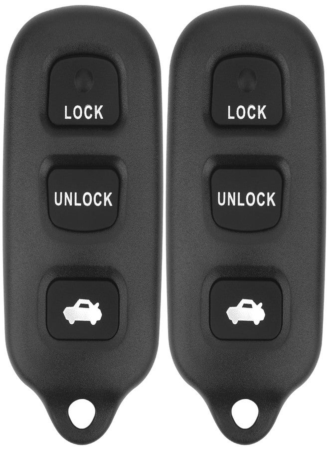 Vurkcy Key Fob Replacement for 2002-2006 Toyota Camry/ 03-08 Matrix/ 99-03 Sienna/ 02-03 Solara/ 03-08 Pontiac Vibe Car Keyless Entry Remote Control,GQ43VT14T 89742-AA030, 4 Buttons, 2Pcs - Image 1