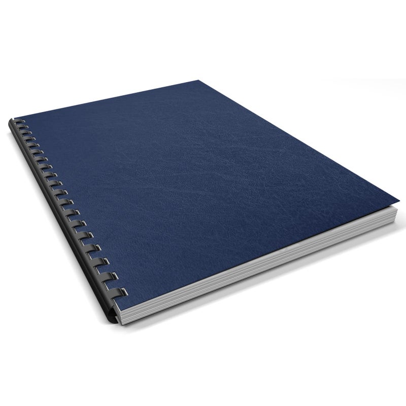 Binditek 50 Pack 16 Mil Leather-Textured Heavyduty Polycovers, Letter Size, Plastic Binding Presentation Back Covers, 8-1/2 x 11", Square Corners, Unpunched, Navy - Image 5