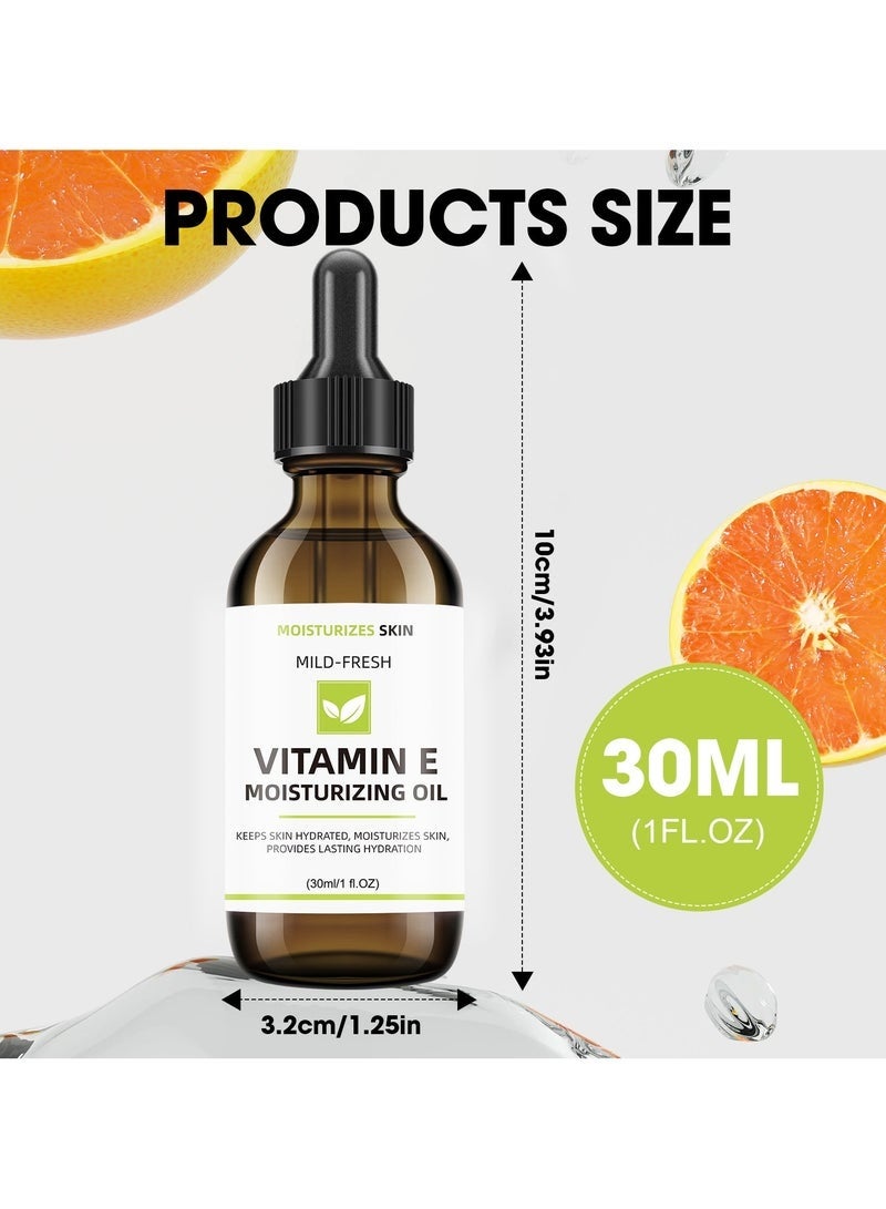 jalan Vitamin E Oil - 100% Pure Natural, 42,900 IU | Deep Skin Repair for Scars, Wrinkles & Sun Damage | d-Alpha Tocopherol | Natural E-Clear (30ml) - Image 3