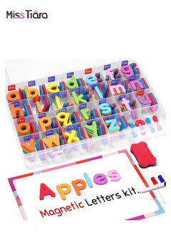 MissTiara Magnetic Alphabet and Number Boards, School Alphabet and Board Pack, Alphabet Learning Game Boards for Kids Spelling and Learning Activities, 234 Pieces with Double Sided Magnets  - Image 1