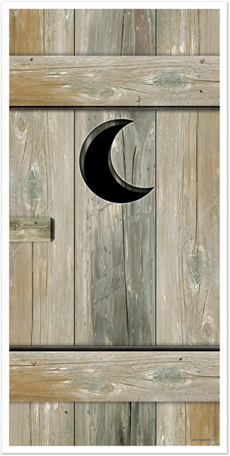 Beistle Outhouse Door Cover Party Accessory - Western Theme Decoration - Image 1