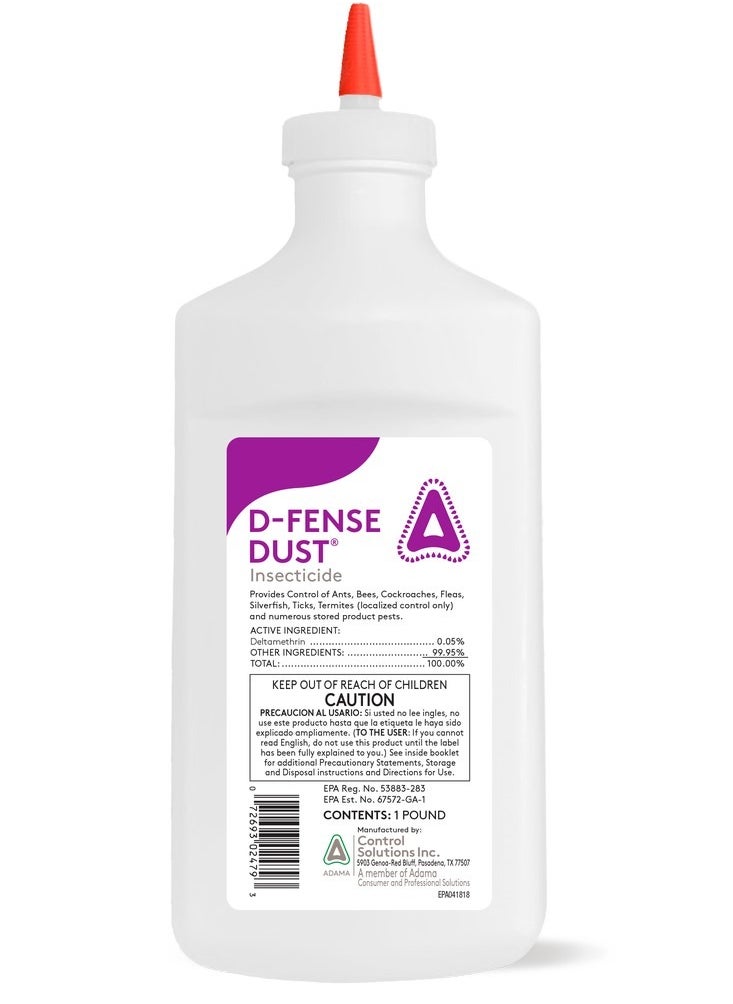 CSI Brands - D Fense Bed Bug Powder. Bed Bug Killer Powder. Best Bed Bug Powder 500 gram - Image 1