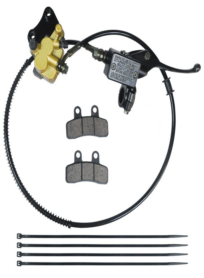 HOLATO Front Hydraulic Disc Brake Master Cylinder Caliper Assembly with Pads for 50cc 70cc 90cc 110cc 125cc SSR125 SSR110 TAOTAO DB10 DB14 Apollo Dirt Pit Bike ATV Parts Heavy duty - Image 1