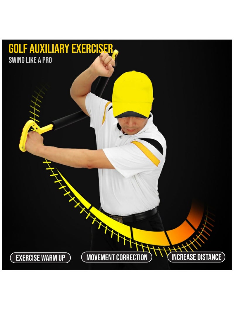 Excefore - Golf Swing Trainer for Beginners, Improve Swing Mechanics with Golf Swing Training Aid, Optimize Hinge, Forearm Rotation, and Shoulder Turn, Ergonomic Grip Golf Training Aid - Image 1