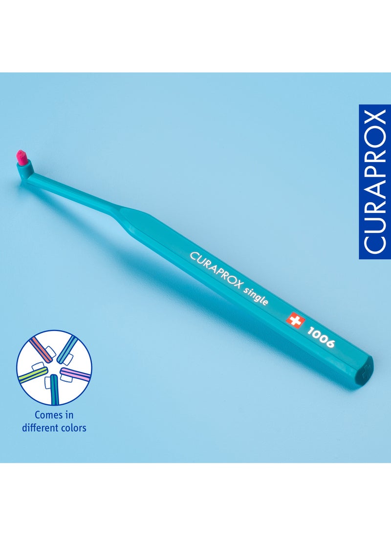 CURAPROX CS 1006 Interdental Toothbrush, Assorted Colour. Manual Single Tuft Interdental Brush Ultra-Fine CUREN® Filaments  - Image 4