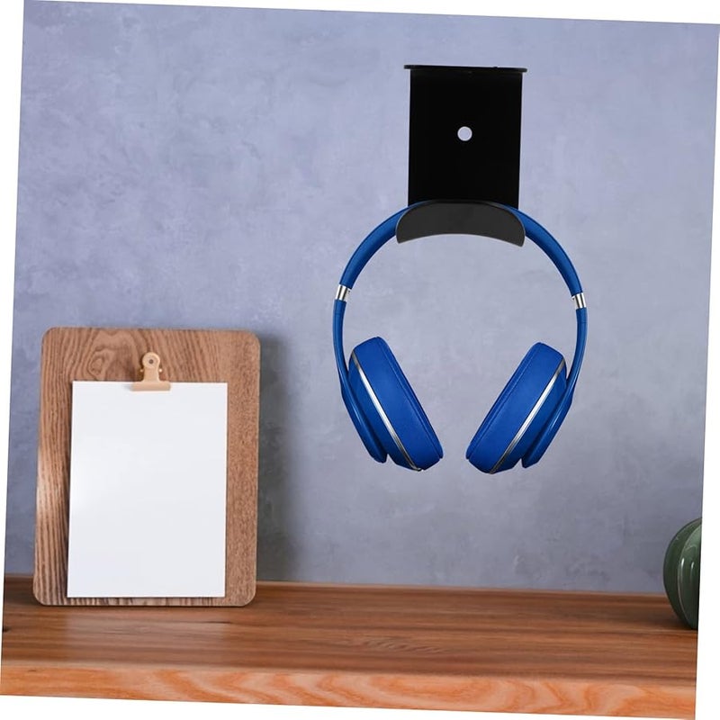 Wall Mounted Adhesive Headphone Holder With PU Pad For Versatile Headset And Cord Storage - Image 5