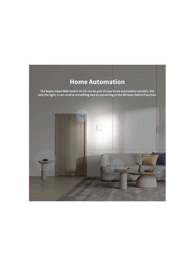 Aqara Smart Wall Switch H1 EU With Neutral,Single Rocker - Image 2