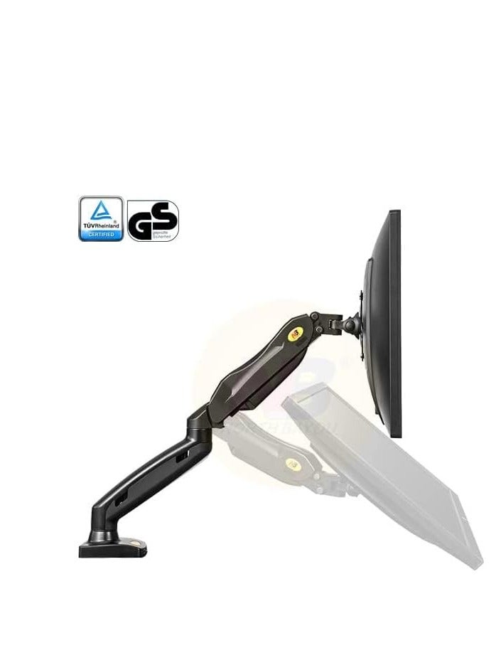 NB Single Arm Gas Spring Monitor Mount – Adjustable Desk Holder for 17"–30" Screens - Image 2