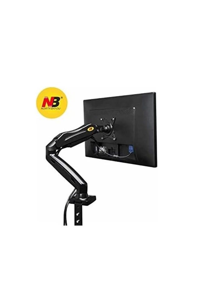 NB Single Arm Gas Spring Monitor Mount – Adjustable Desk Holder for 17"–30" Screens - Image 4