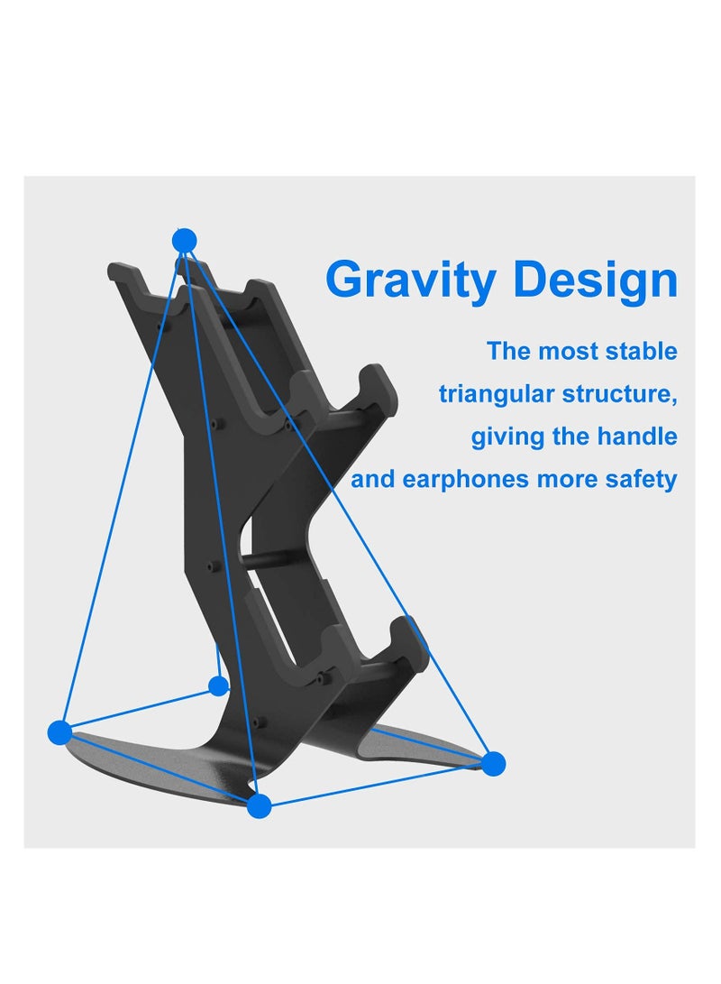 SYOSI Controller Holder, Game Controller Rack Headset Stand, Aluminum Metal Headset Mount Universal Organizer for Xbox Series X S / Xbox one / PS5 / PS4 / NS/PC/Headset for Video Game Accessories  - Image 4