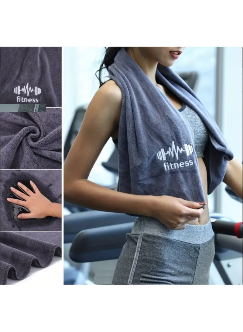 مايكرو مناشف تمرين للصالة الرياضة (مجموعة من 2 فوطة)، مناشف للعرق بخاصية التبريد، فوطة مايكروفايبرعالية امتصاص العرق، منشفة للجيم واليوجا والانشطة - الخارجية - خفيفة الوزن (95×40سم) - ريجيد فيتنس، ألياف دقيقة-كبيرة الحجم ألوان متعددة - Image 3