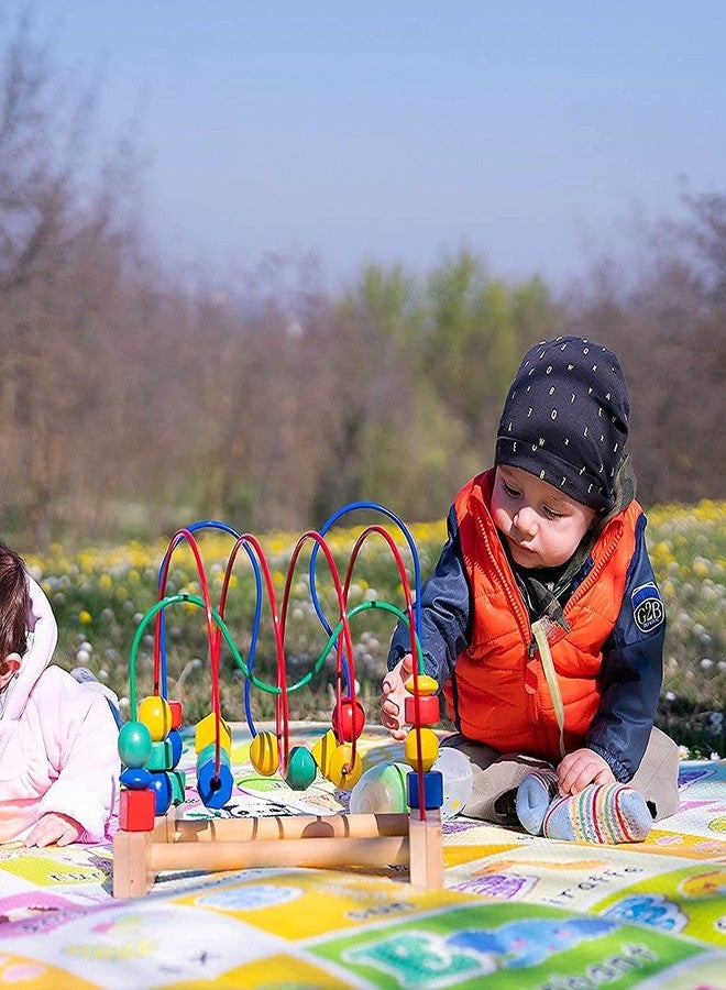 Ostin بساط أوستين للأطفال للزحف، بساط لعب للأطفال، بساط نايلون مانع للانزلاق، ديكور غرفة أطفال بأرقام ونقوش زاهية وملونة، ناعم للأطفال الصغار، مقاوم للماء وقابل للطي - Image 3