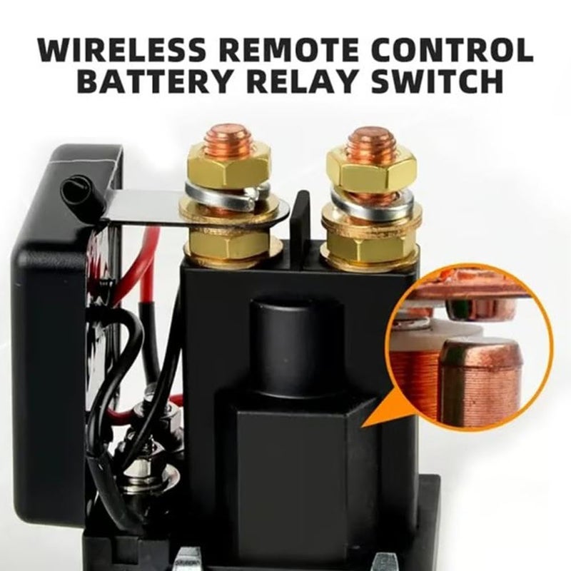 200A Remote Battery Disconnect Switch Wireless Relay 12V Car Starter Anti Theft - Image 5