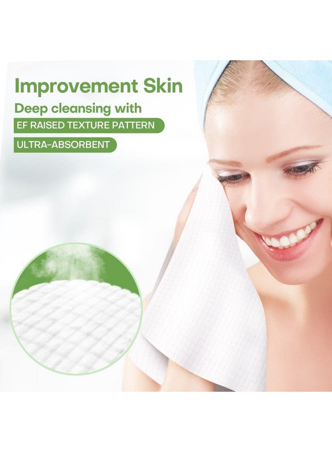 fancyou Large Compressed Disposable Face Towel, Thicken Washcloth Compact Portable Cotton Wipes Tablets, Facial Cleansing Cloths Towelettes For Travel Camping Hiking Outdoor Beauty Salon(50Pcs Green) - Image 1