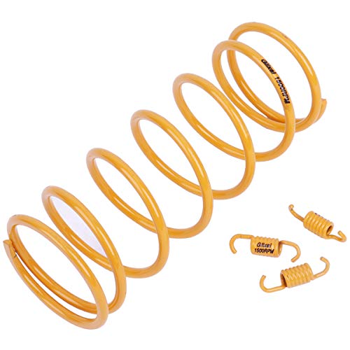 Glixal ATKS-03905 High Performance Racing Moped ATV Scooter Torque Spring with Clutch Springs for GY6 125cc 150cc 157QMJ 152QMI Engine (1500RPM,Yellow) - Image 1