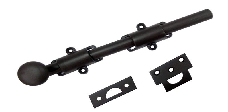 QCAA Solid Brass Dutch Door Bolt 18 Oil Rubbed Bronze Made in Taiwan 1 Pack