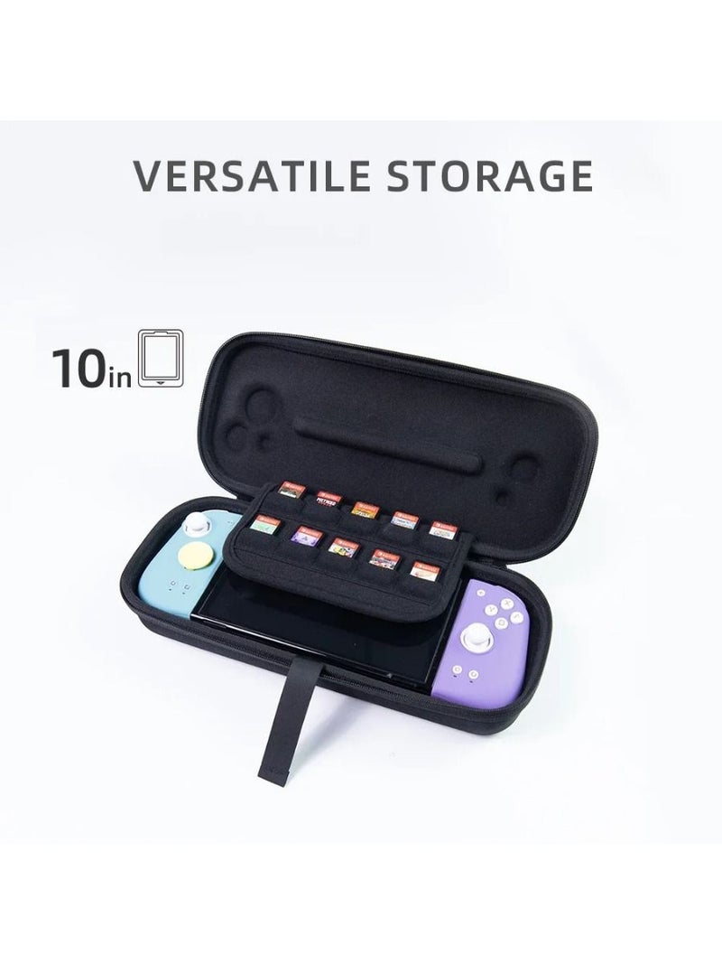 Mobapad Hard Storage Bag Carrying Case for Nintendo Switch Zippered Shockproof Protective Case for Mobapad M6 Controller, Black - Image 3