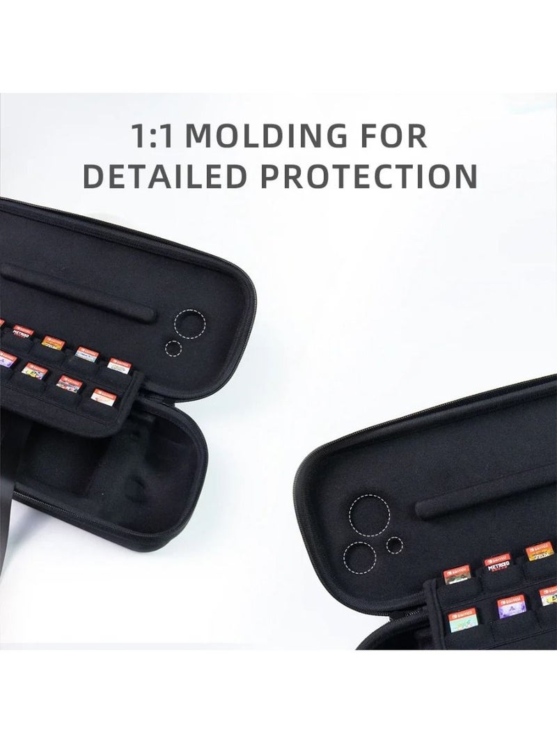 Mobapad Hard Storage Bag Carrying Case for Nintendo Switch Zippered Shockproof Protective Case for Mobapad M6 Controller, Black - Image 2