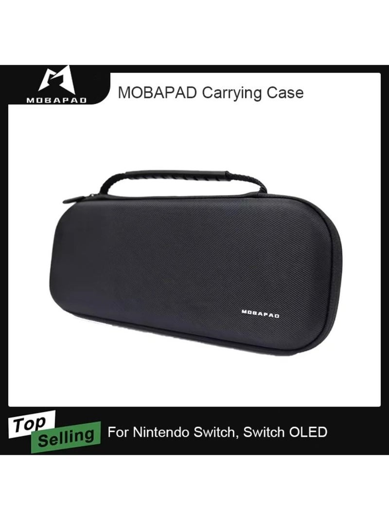 Mobapad Hard Storage Bag Carrying Case for Nintendo Switch Zippered Shockproof Protective Case for Mobapad M6 Controller, Black - Image 1