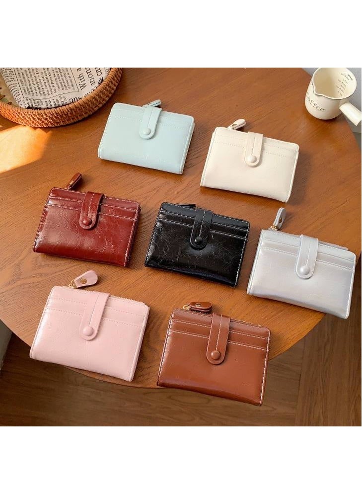 ديور أديكت محفظة مبطنة بقفل إغلاق اسود