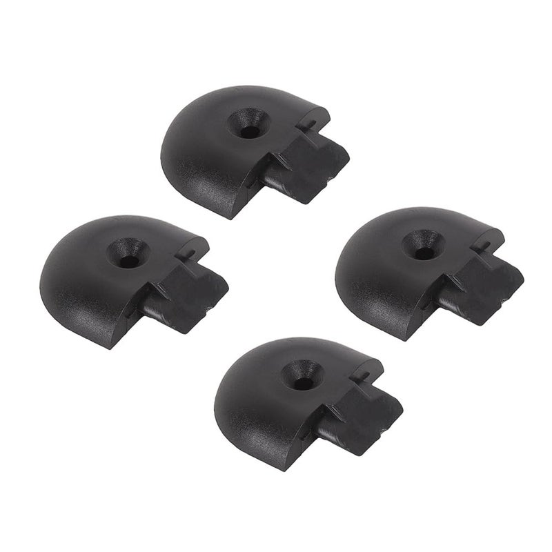 MOTO4U Cargo Angled End Cap for L Track TieDown Rail End Caps End Plug Cap Enclosed Trailer Cargo Van Trailer Track Plugs Round 4Packs