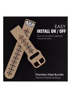 Y&D Watch Band Waterproof Wristband Strap Lace Silicone for Garmin Fenix 7S 6S 5S Instinct 2S Quick Fit 20mm Soft Sport Hollowed-out Slim Wrist Descent Mk2S  - Image 4