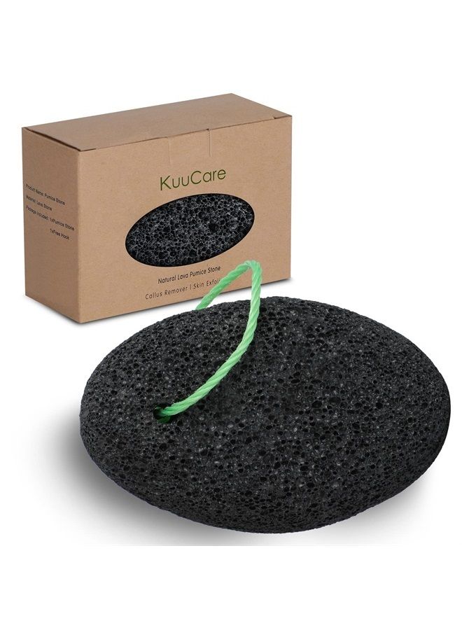 KuuCare حجر الخفاف للقدمين، حجر الخفاف الطبيعي من الأرض - مبرد كالو للقدمين والكعب، مقشر باديكير للجلد الميت، الجلد الصلب وفرك القدمين - Image 1