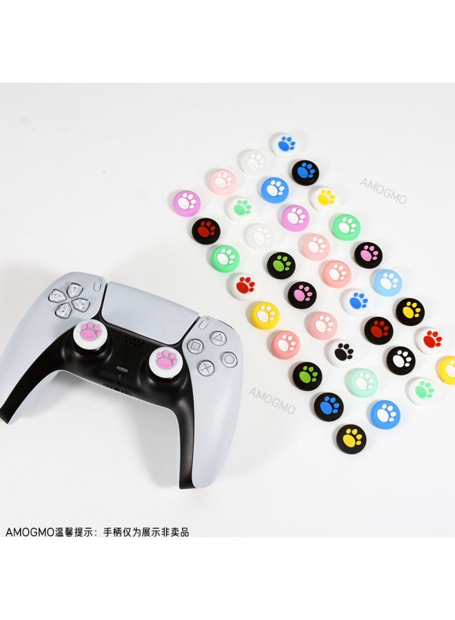 PS4/PS5/XBOXONE Handle Silicone Cap Cat Claw Silicone Rocker Cap SWITCH PRO Rocker Cap-Product Color:Ps Black Bottom Grass Green 1 Piece  - Image 4