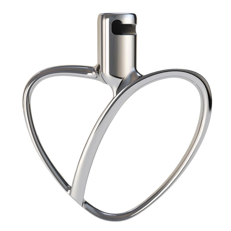 GEFT Stainless Steel Flat Beater for KitchenAid 4.5-5 QT Tilt Head Stand Mixer, Polished Kitchenaid Paddle Attachment No Coating, Heavy Duty Kitchen Aid Mixers Accessories Dishwasher Safe by GEFT - Image 1