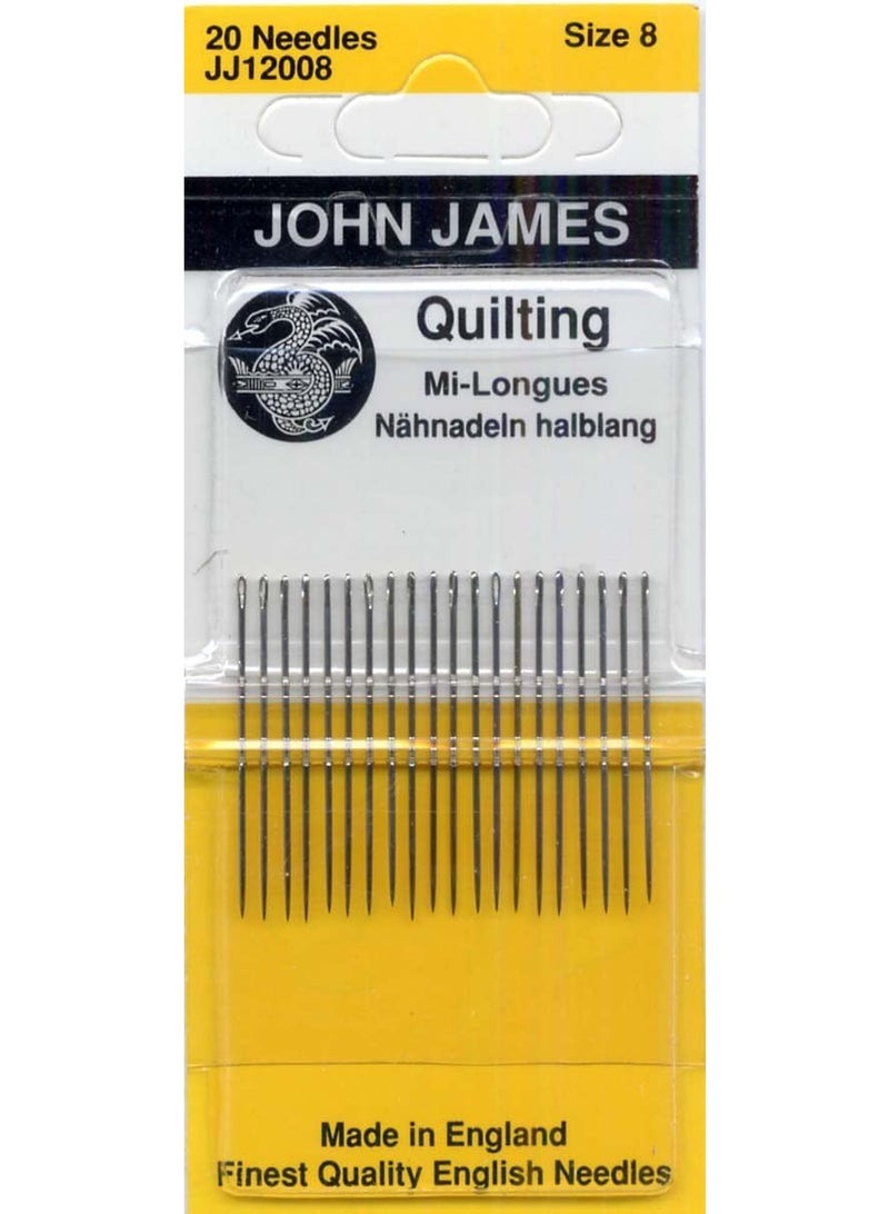Quilting/Betweens Hand Needles-Size 8 20/Pkg