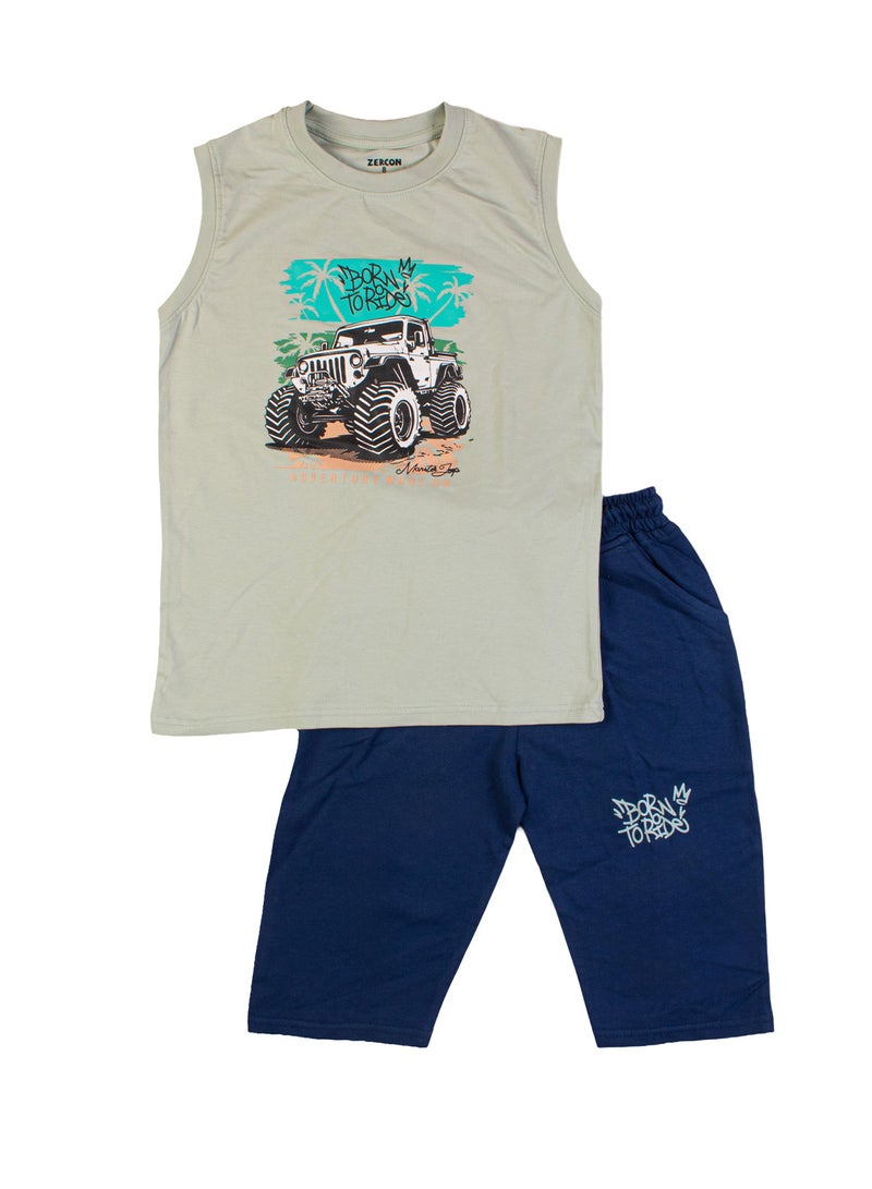 Zercon Summer Pajama Set for Boys 8176 - Image 1