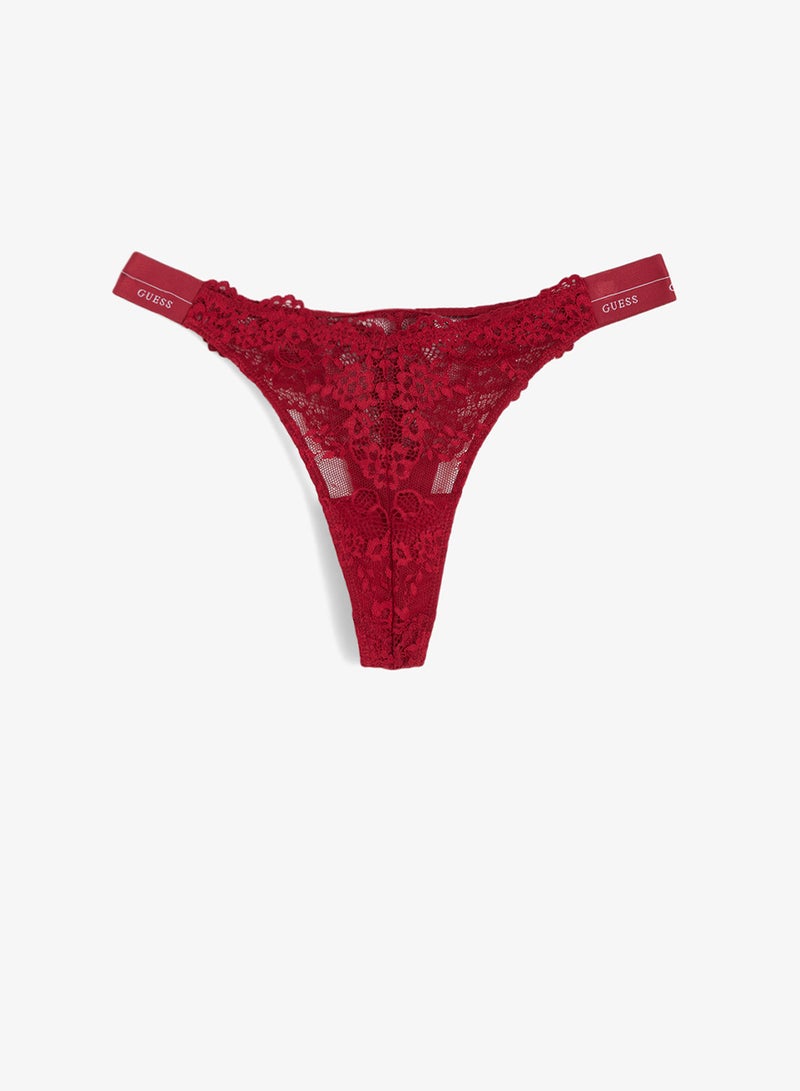 GUESS Lace High Leg Thong - Image 1