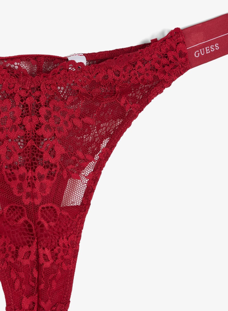 GUESS Lace High Leg Thong - Image 3