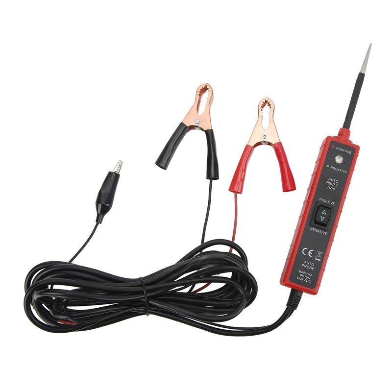 Car Circuit Tester with LED Light, 6‑24V Automotive Test Probe, Multifunction Electric Circuit Detector for Cars Boats Trailers, ABS Stainless Steel Power Circuit Probe with 4m Cab - Image 3