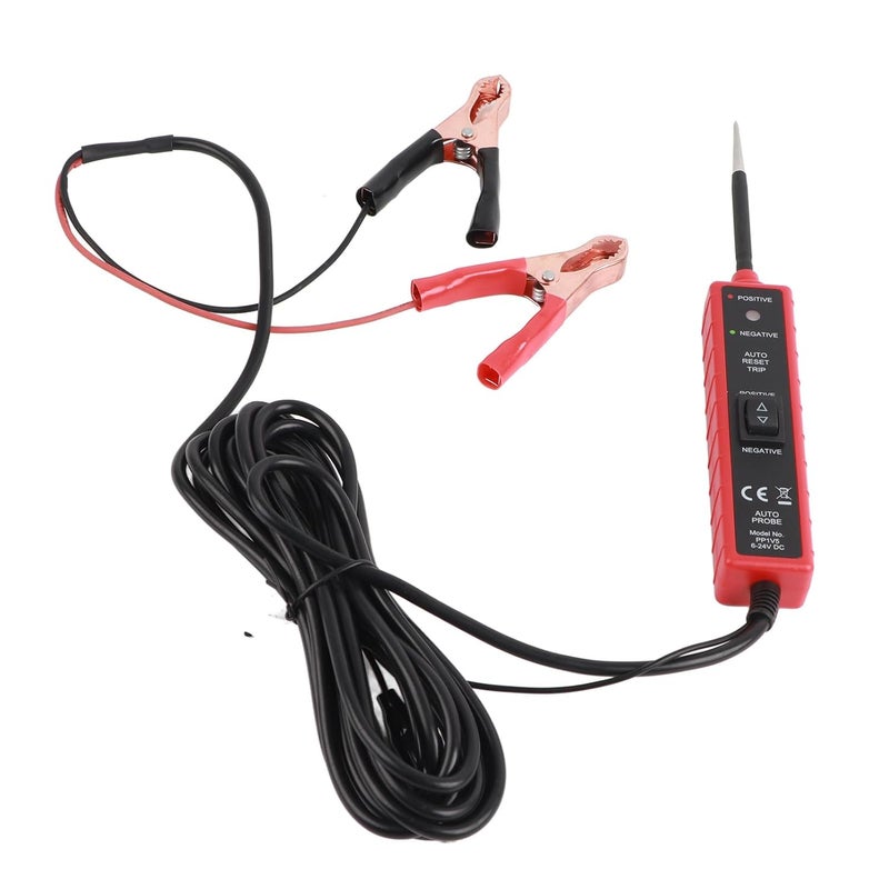 Car Circuit Tester with LED Light, 6‑24V Automotive Test Probe, Multifunction Electric Circuit Detector for Cars Boats Trailers, ABS Stainless Steel Power Circuit Probe with 4m Cab - Image 1