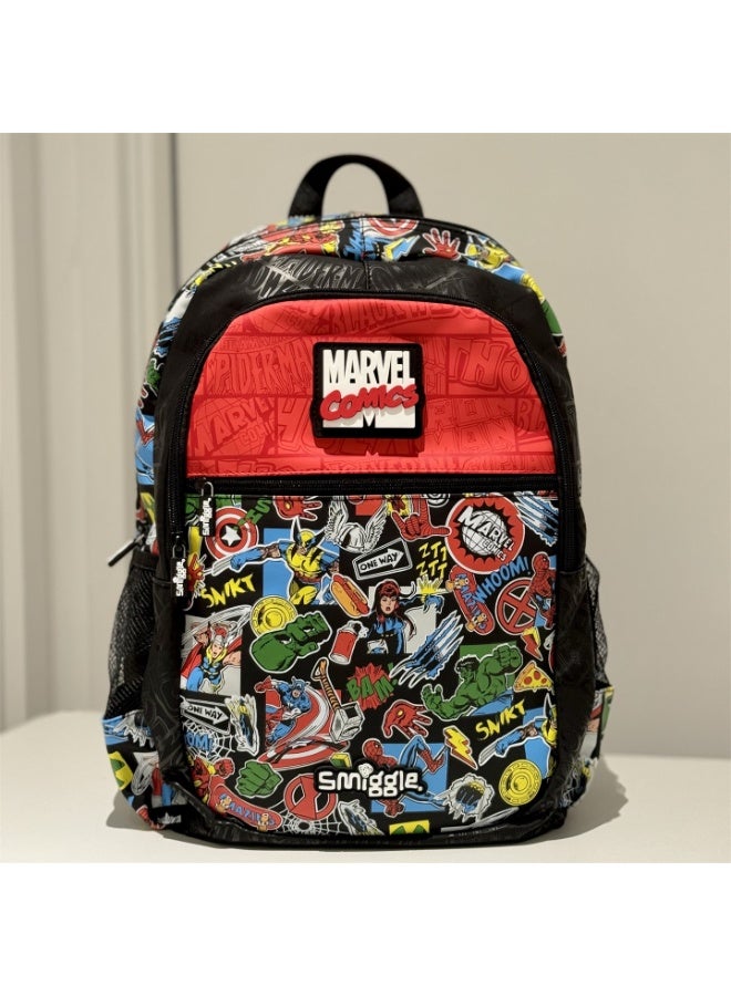 Smiggle Student Double-Shoulder Large Capacity Stress Relief Backpack Multi-functional Schoolbag