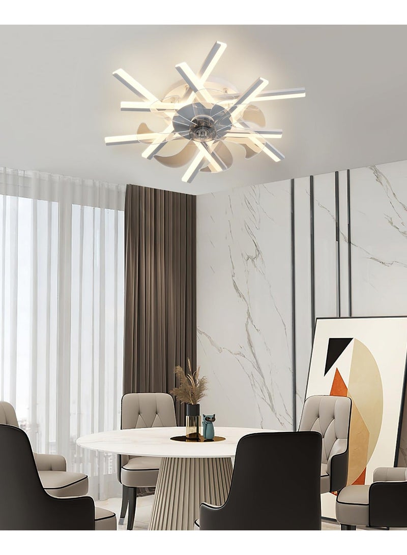 Ganeed Dimmable LED Ceiling Fan with Light – 6-Speed, Modern Design – Suitable for Living Room, Bedroom, Dining Room & Kitchen – 62cm Diameter - Image 2