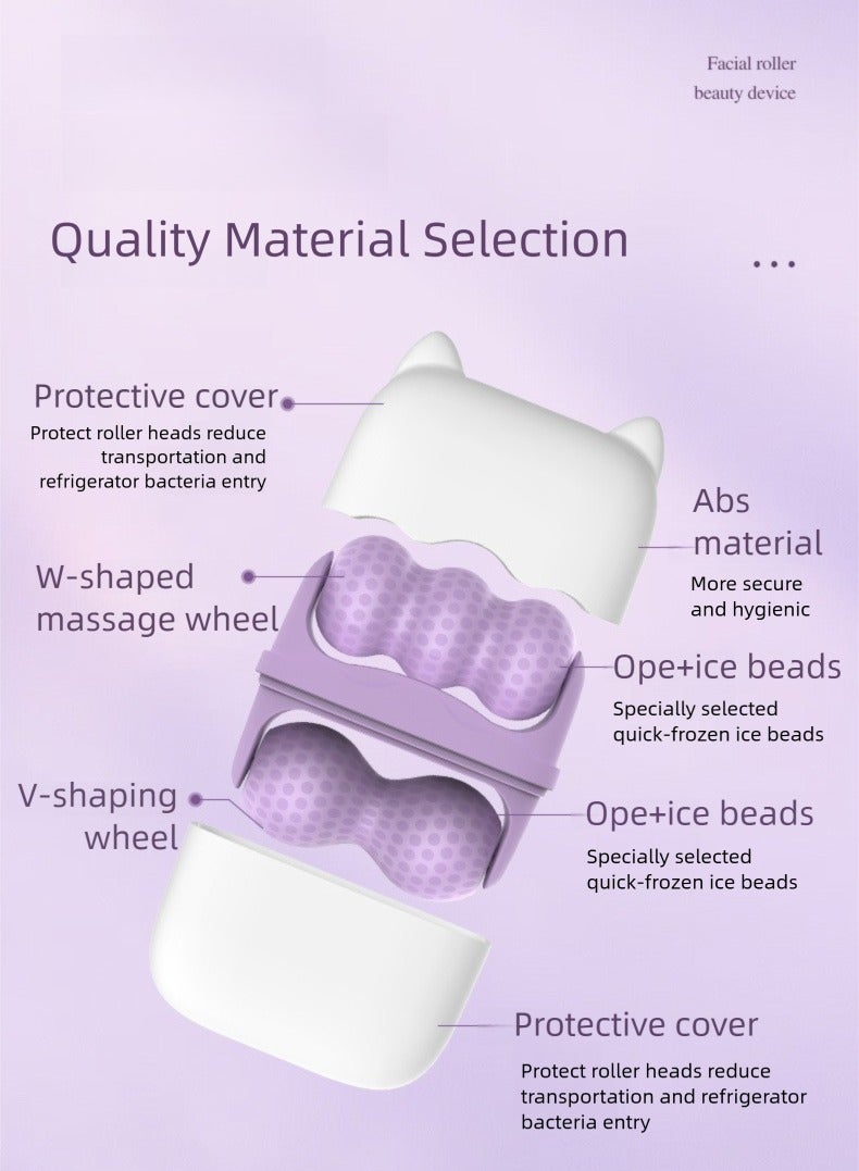 CALL PLAY Ice Roller for Face Eyes/Face/Neck ,Dual Head Cryo Massager for Puffiness Relief & Skin Tightening，Womens Gifts,Face Massager Roller Puffiness Migraine Pain Relief and Minor Injury - Image 3