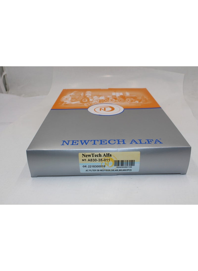 NEWTECH ALFA AC FILTER DB W221/S320,350,450,500,600/2PCS  - Image 2