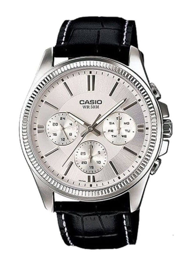 CASIO Leather Analog Wrist Watch MTP-1375L-7AVDF - Image 1