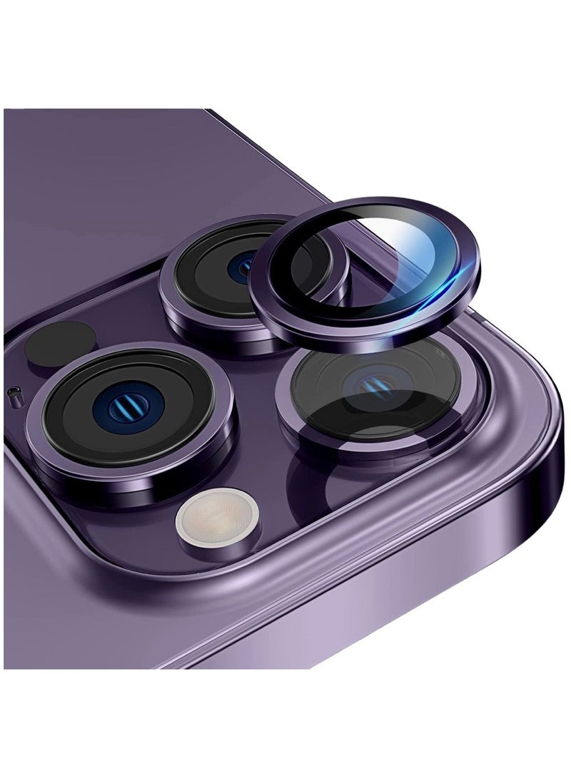 Camera Lens Protector Compatible with Apple iPhone 14 Pro/Purple - Image 1