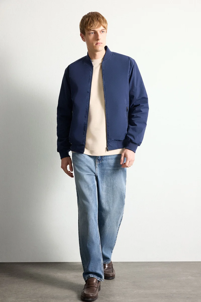 ديفاكتو Regular Fit Waterproof Bomber Jacket