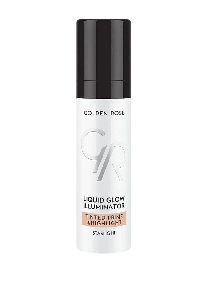 GOLDEN ROSE Liquid Glow Illuminator Tinted Prime & Highlight STARLIGHT 30ml - Image 2