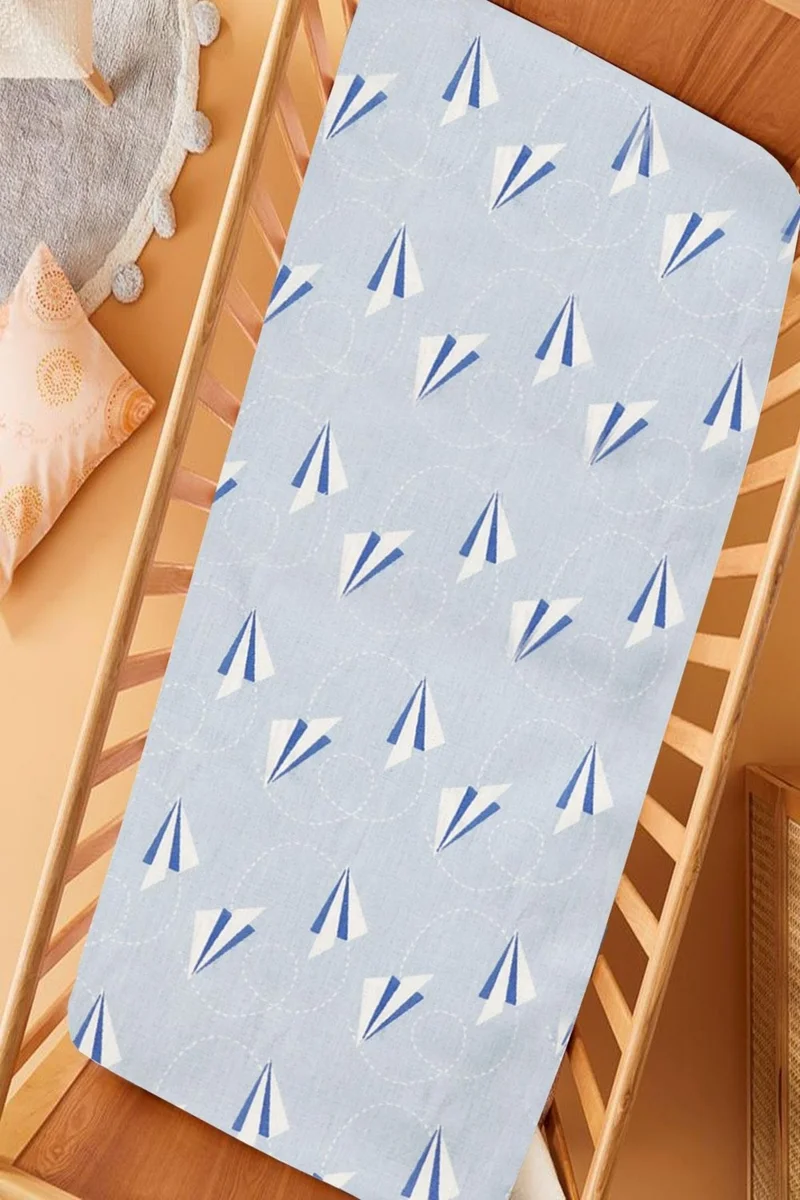 Cotenconcept Ranforce Fabric Elastic 100% Cotton Silky Baby Bedsheet