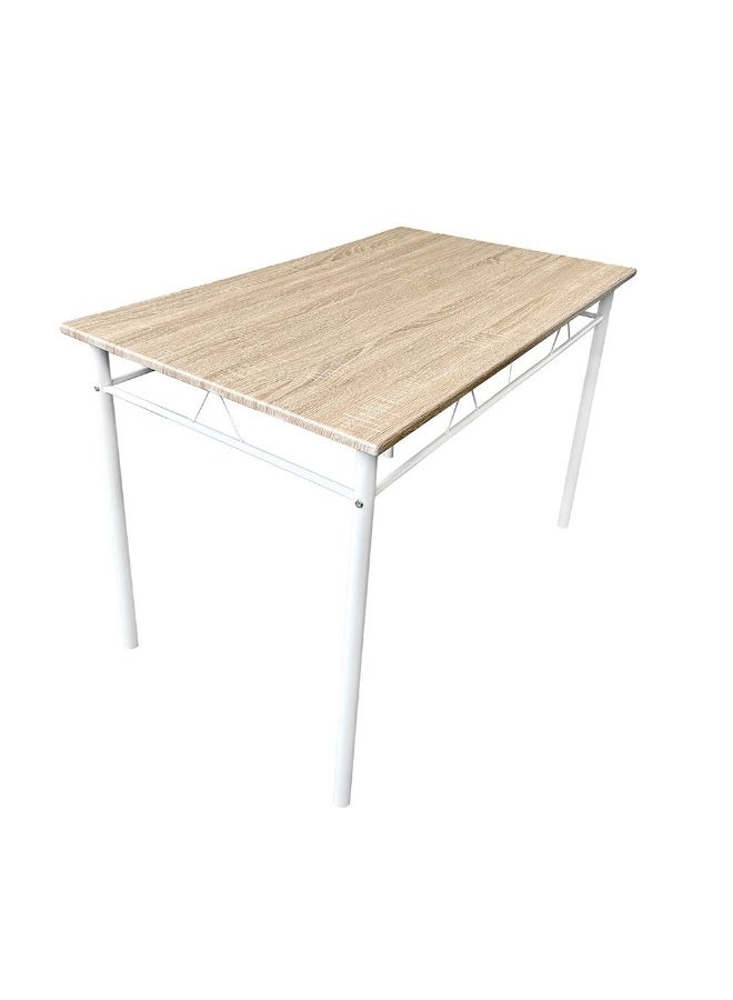 DANUBE HOME Viola 1 + 4 Dining Set - Light Oak | Stylish 4-Seater Dining Room Furniture | Engineered Wood Table & Metal Chairs | Ideal for Modern Homes | Table & Chairs Included - Image 4