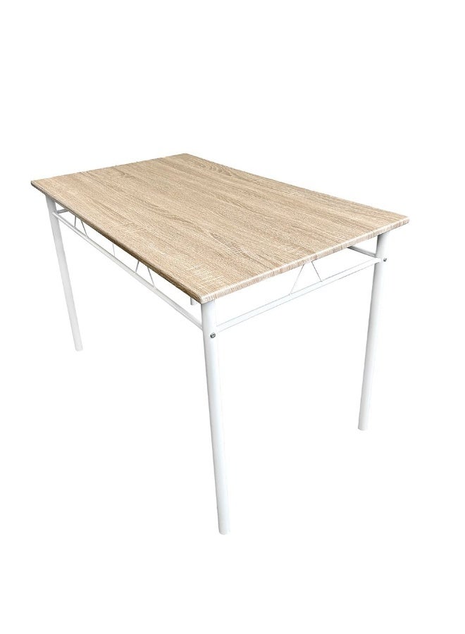DANUBE HOME Viola 1 + 4 Dining Set - Light Oak | Stylish 4-Seater Dining Room Furniture | Engineered Wood Table & Metal Chairs | Ideal for Modern Homes | Table & Chairs Included - Image 5