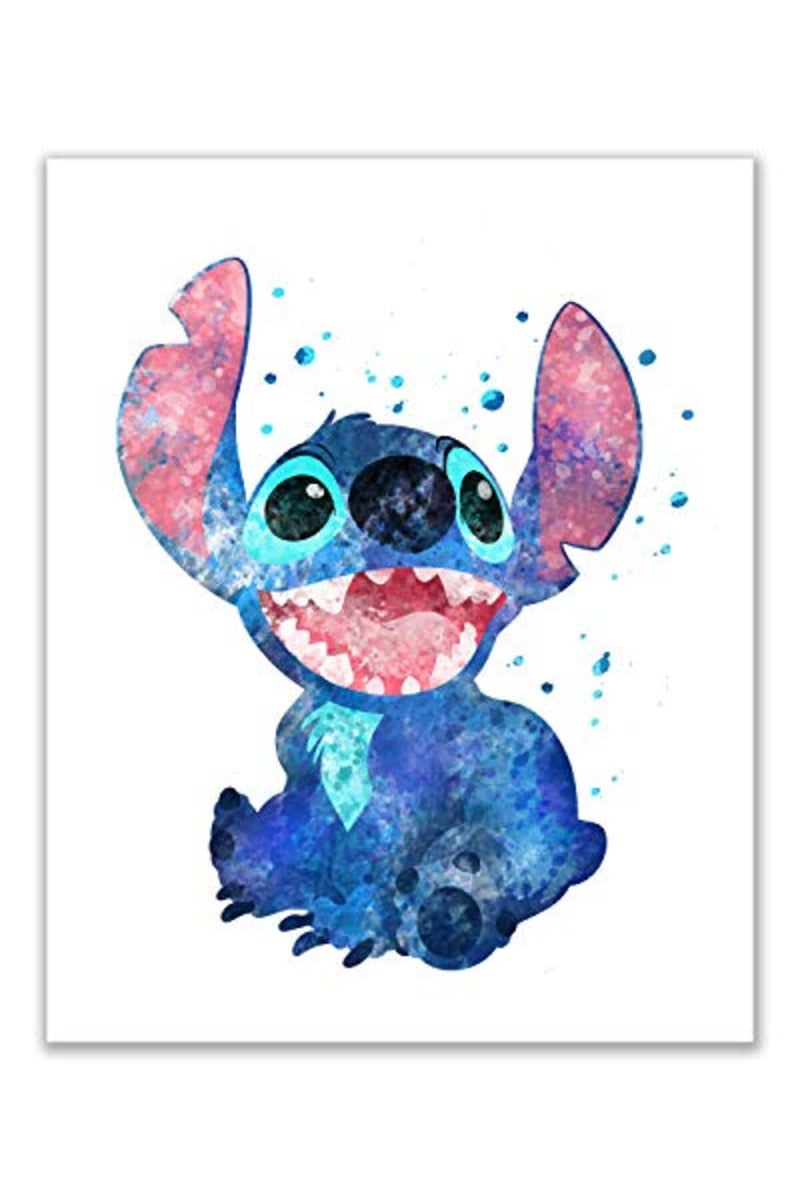 BigWig Prints BigWigPrints Lilo & Stitch Wall Art - Set of 3 (8 inches x 10 inches) Ohana Means Family Poster Prints Coachella Watercolor Quote, Nursery - Image 5